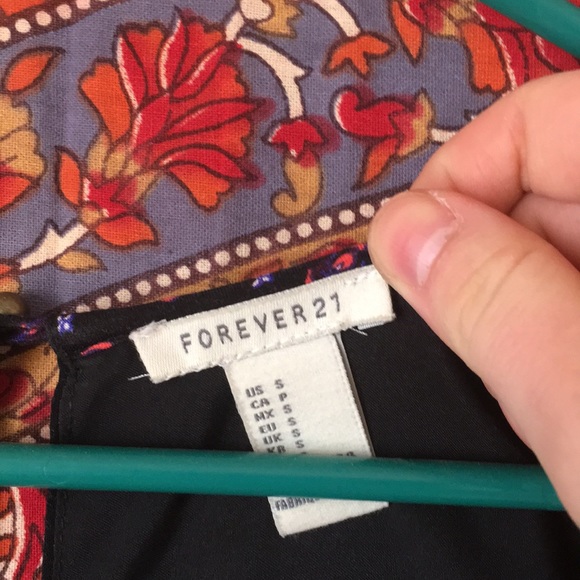 Multi-Colored Peasant Dress - Picture 3 of 4